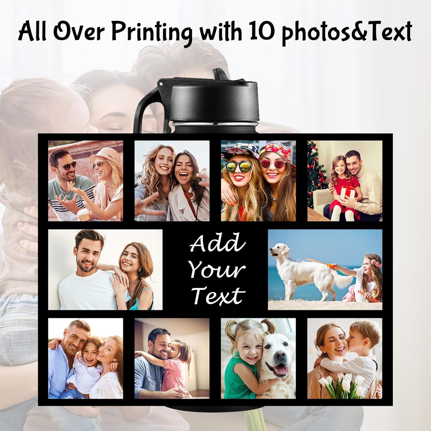 Botella de Agua Aislada Artsadd 0.95L Personalizada con Pajilla