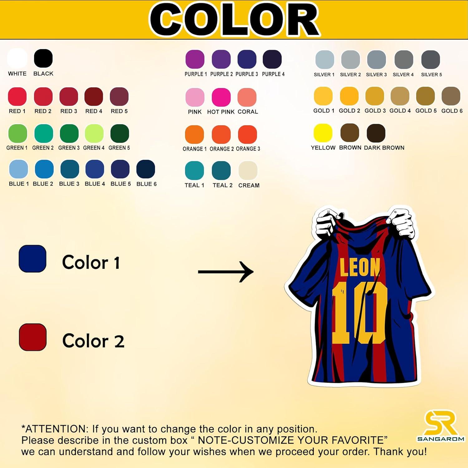 Calcomanías Personalizadas SANGAROM de Vinilo Impermeable 5-15 cm