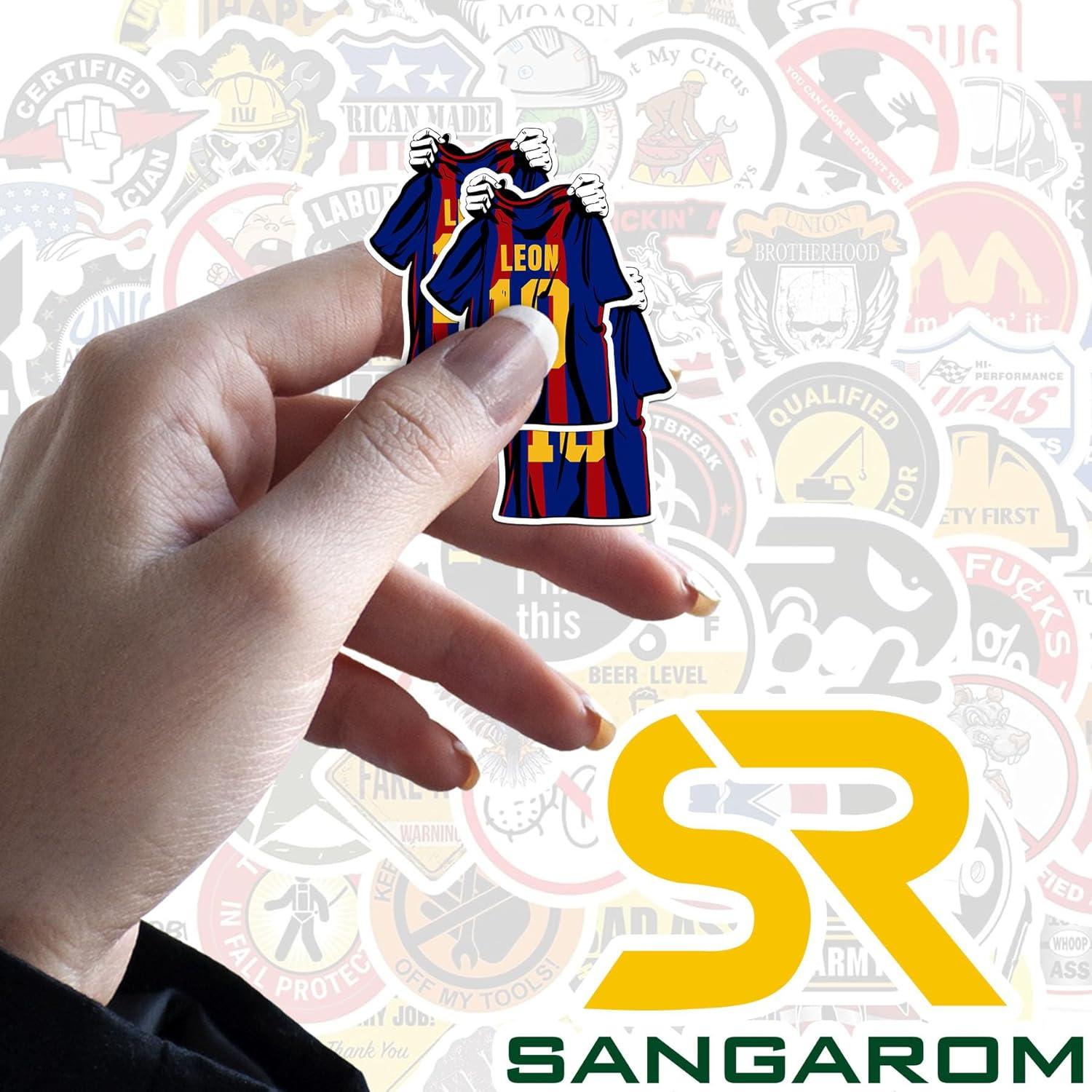 Calcomanías Personalizadas SANGAROM de Vinilo Impermeable 5-15 cm