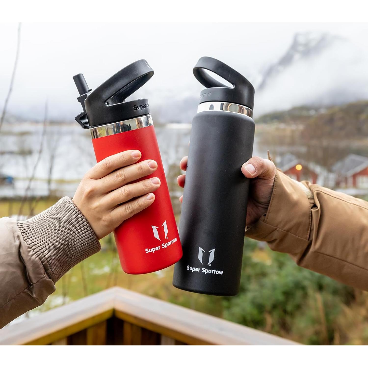 Botella de Agua Aislada Super Sparrow 500 ml - Boca Ancha