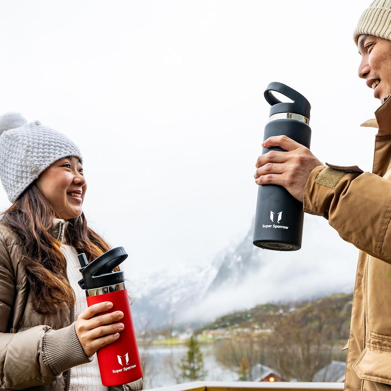 Botella de Agua Aislada Super Sparrow 500 ml - Boca Ancha