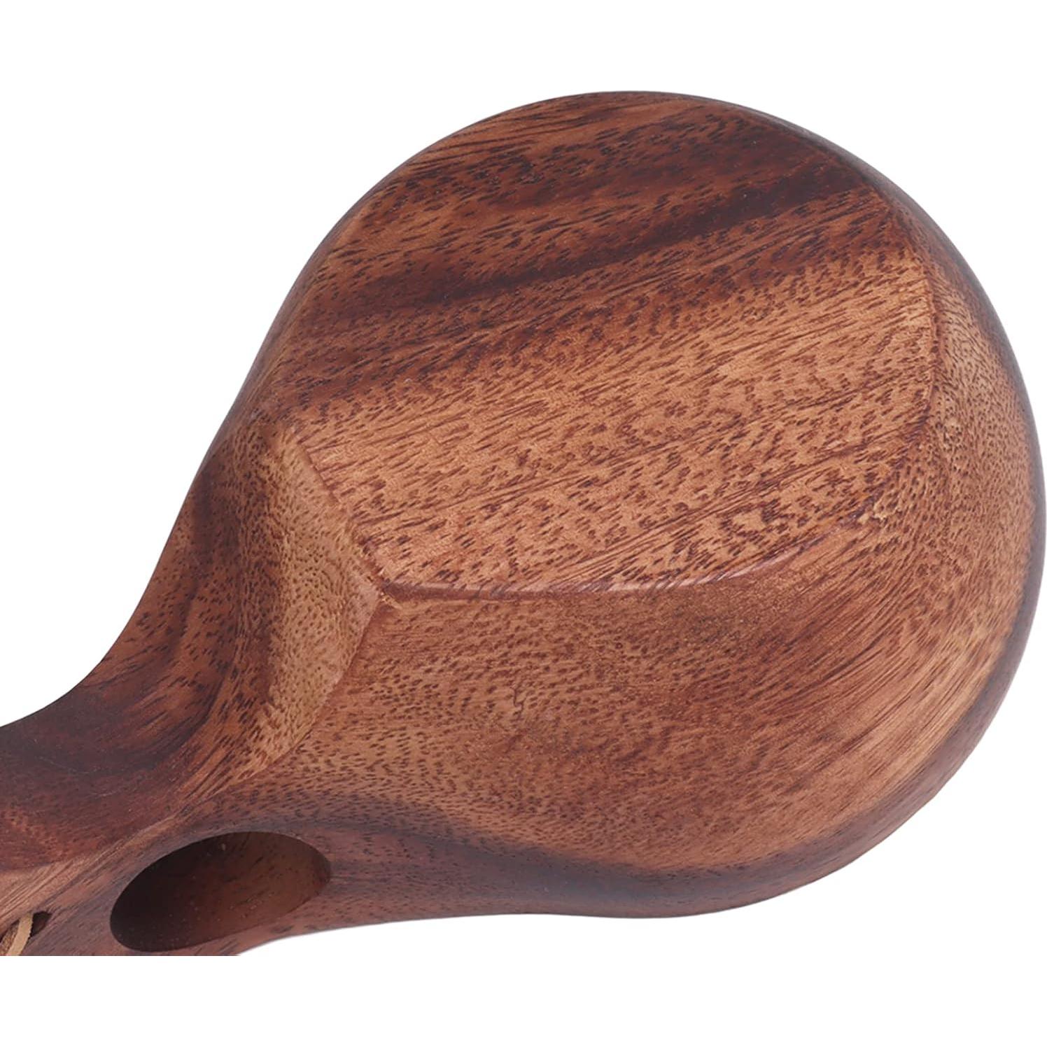 Taza de Campamento de Madera GLOGLOW con Cuerda y Hebilla