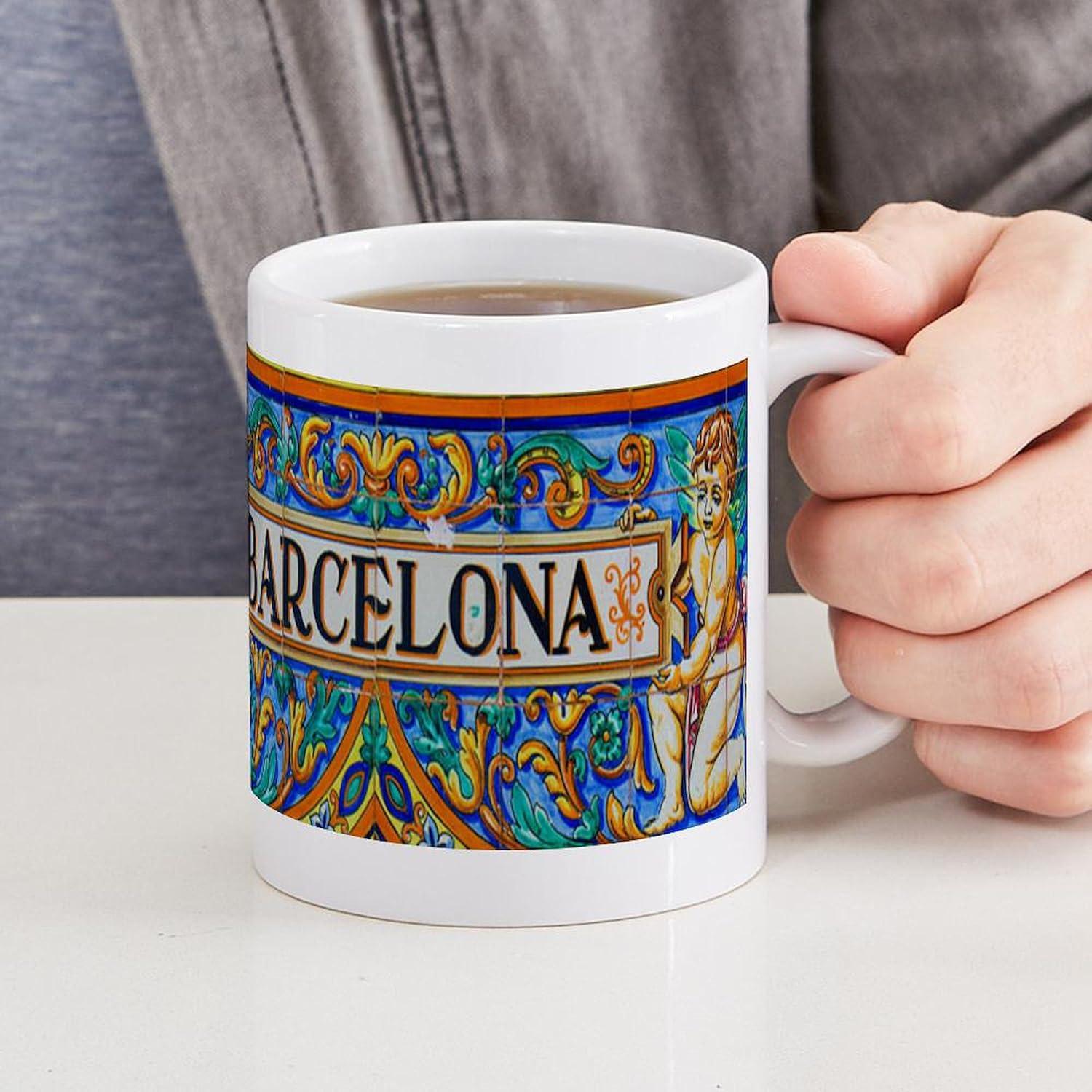 Taza de Cerámica CafePress Mosaica de Barcelona 325 ml