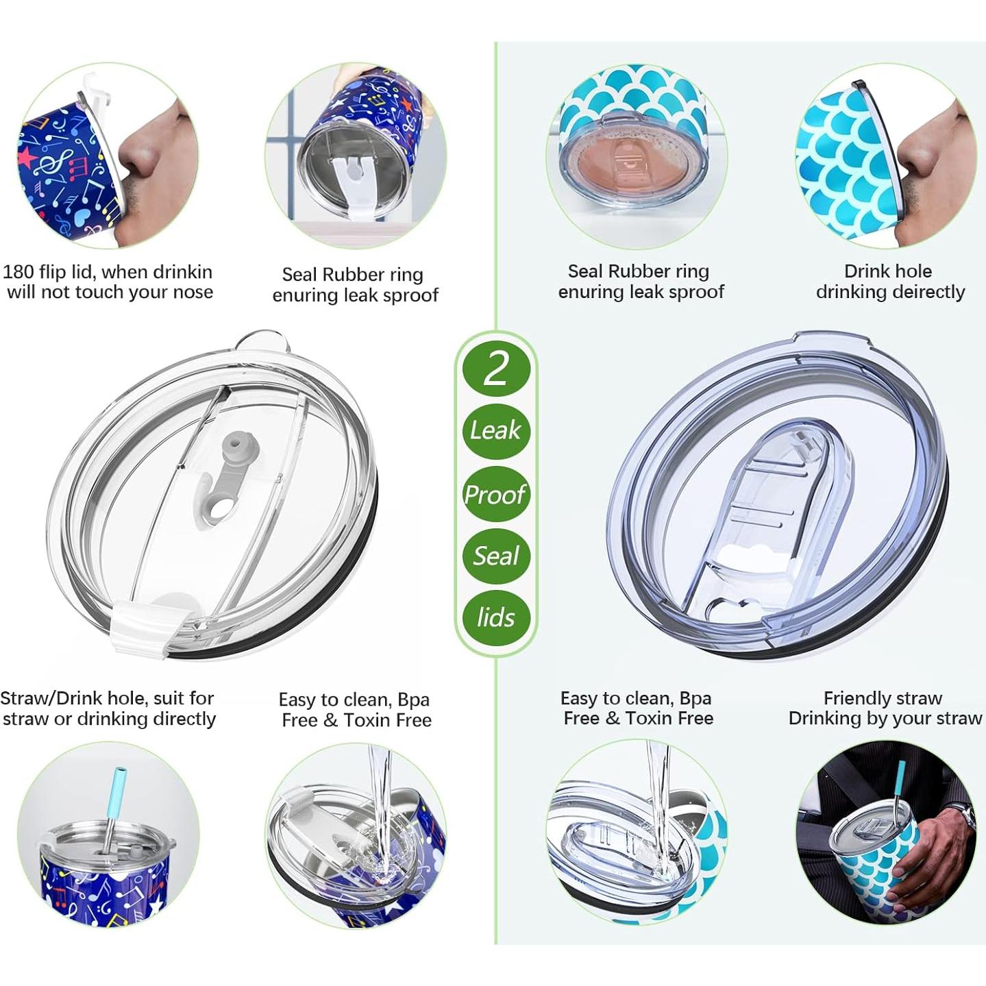 Taza de viaje Yoelike 30 oz acero inoxidable a prueba de fugas