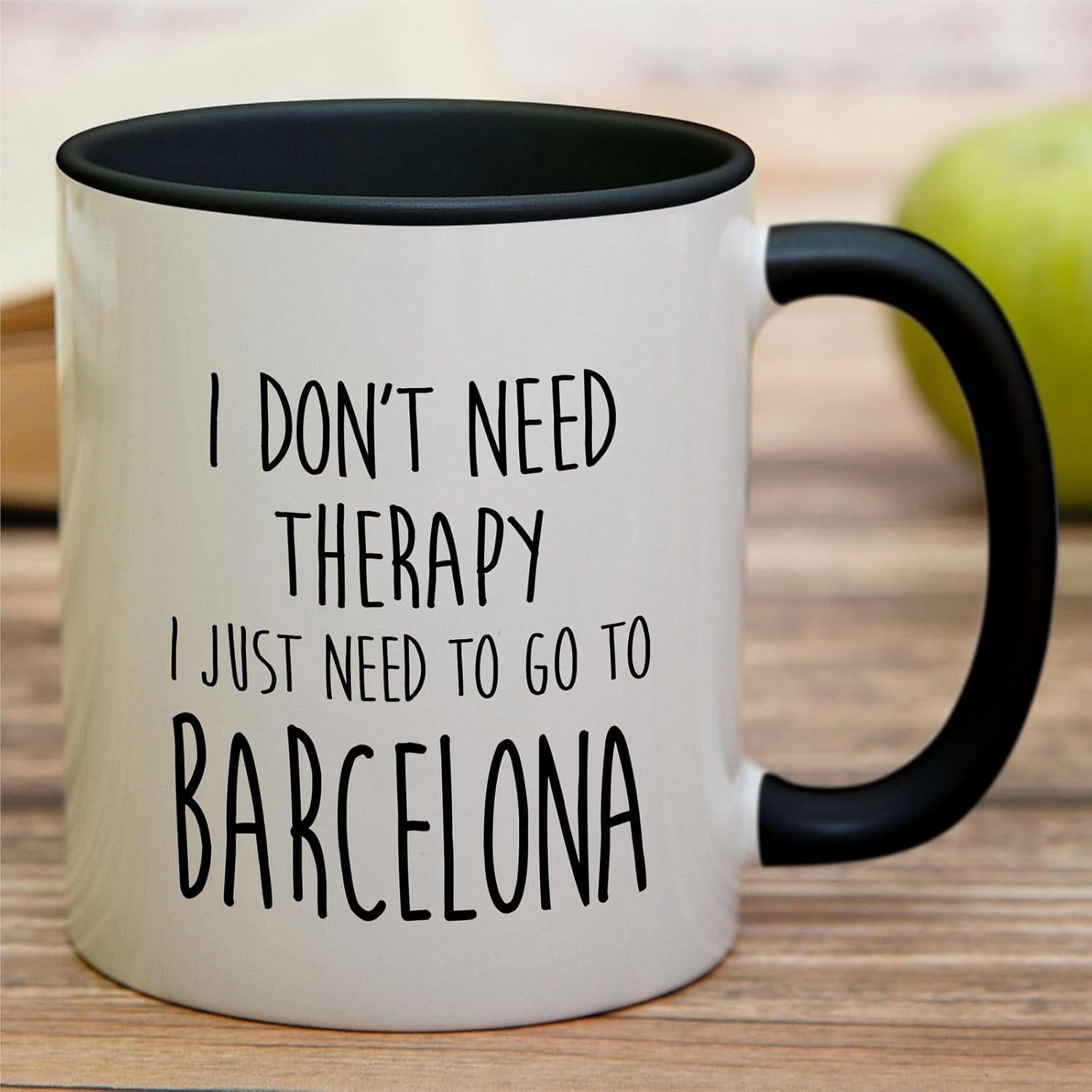 Taza de Cerámica Divertida Retreez 11 Oz para Amantes de Barcelona