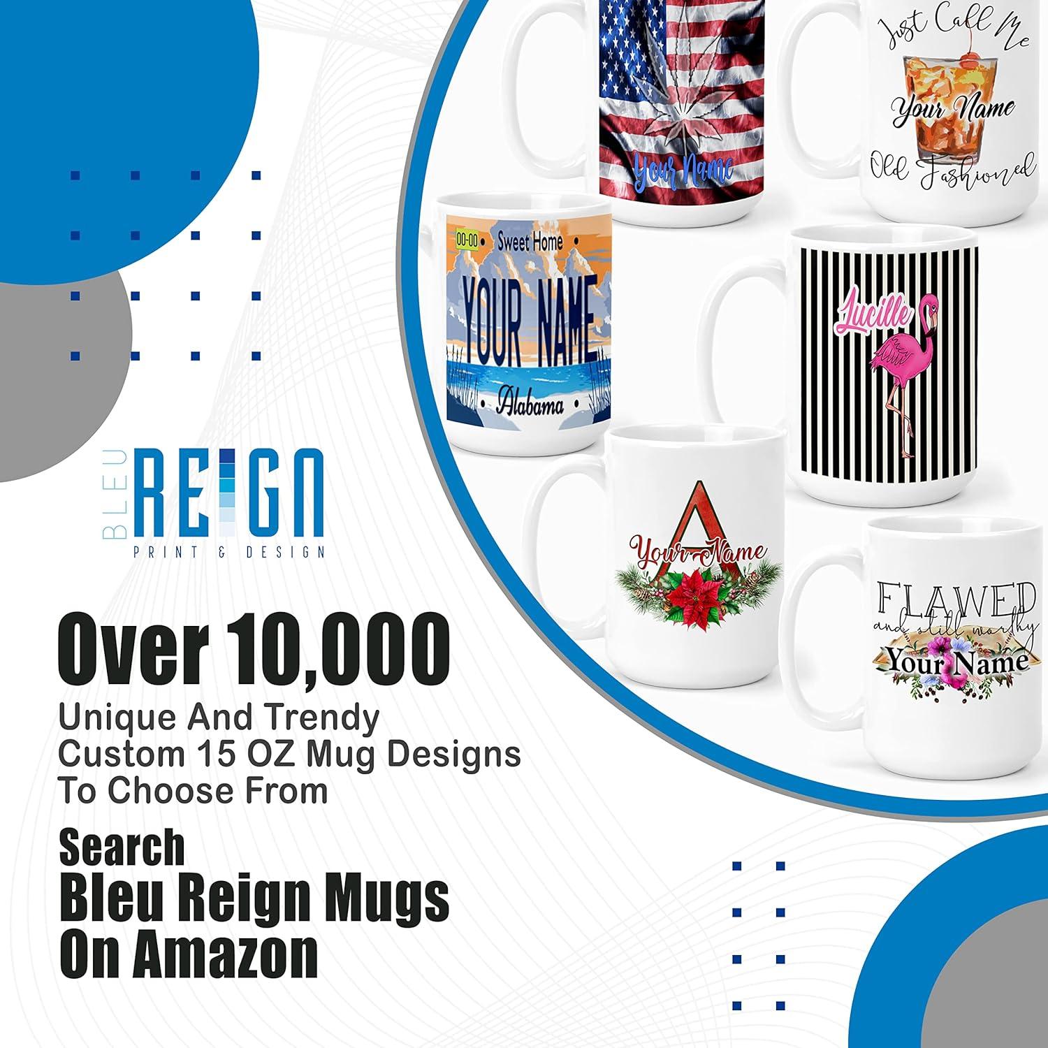 Taza de Cerámica Bleu Reign 425ml Personalizada Fútbol