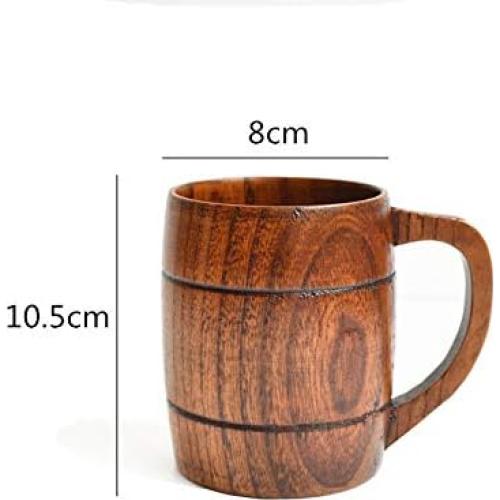 Taza de Madera Natural HomeImpel 300ml para Bebidas Calientes