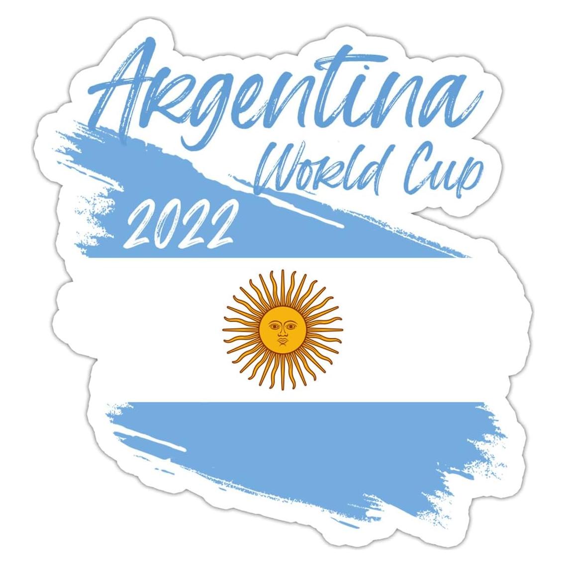 Pegatina Vinilo Impermeable Bandera Argentina 7.5cm