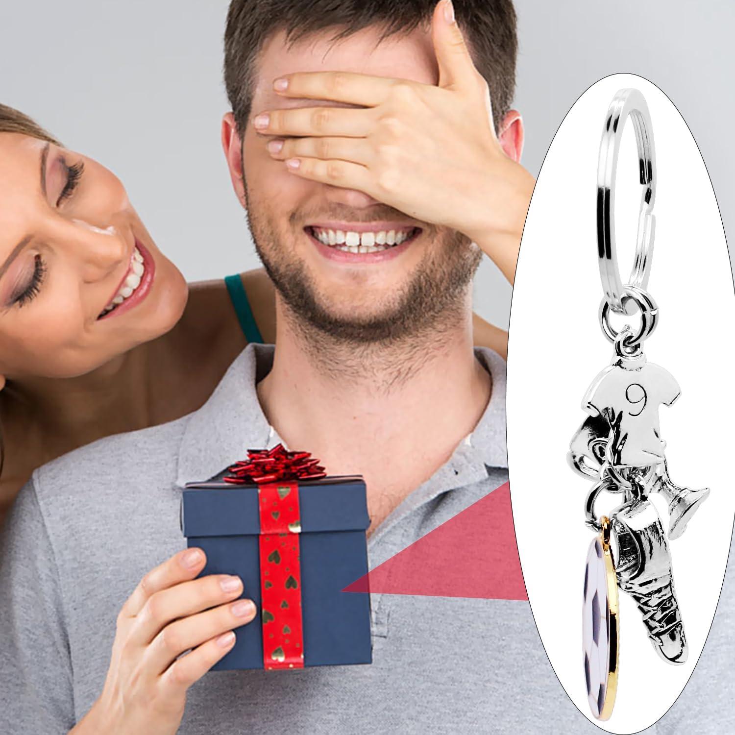 Llavero de Fútbol 6 Piezas Aleación Plata y Dorado