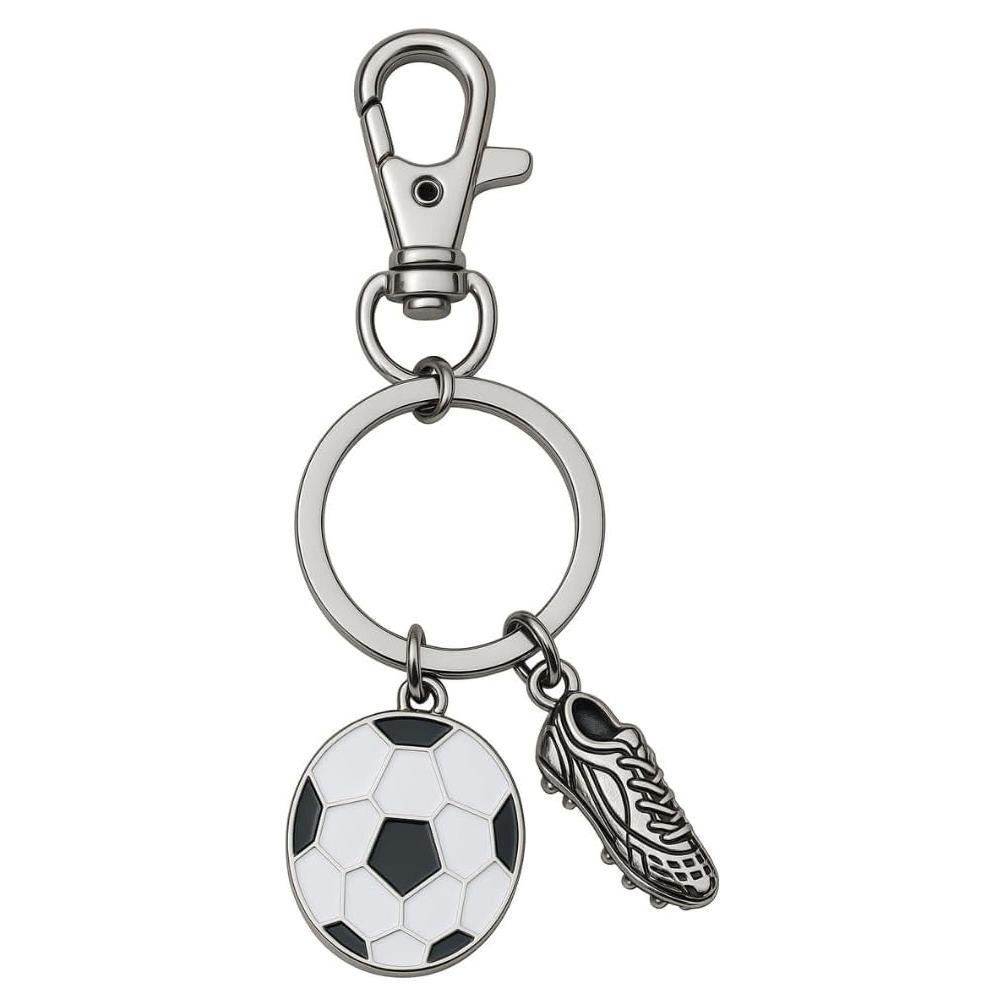 Llavero de Fútbol Colección Infinita con Encanto de Botín y Balón