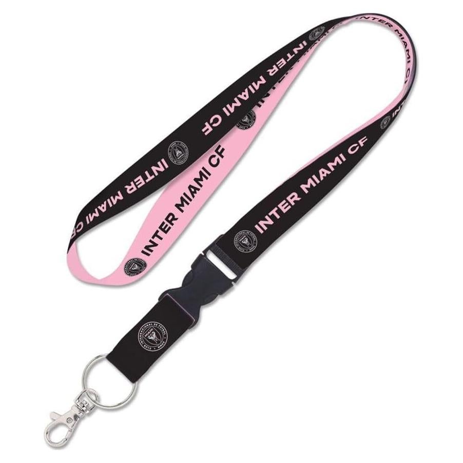 Lanyard WinCraft Inter Miami CF con hebilla desmontable 2.54 cm