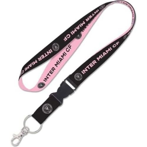 Lanyard WinCraft Inter Miami CF con hebilla desmontable 2.54 cm