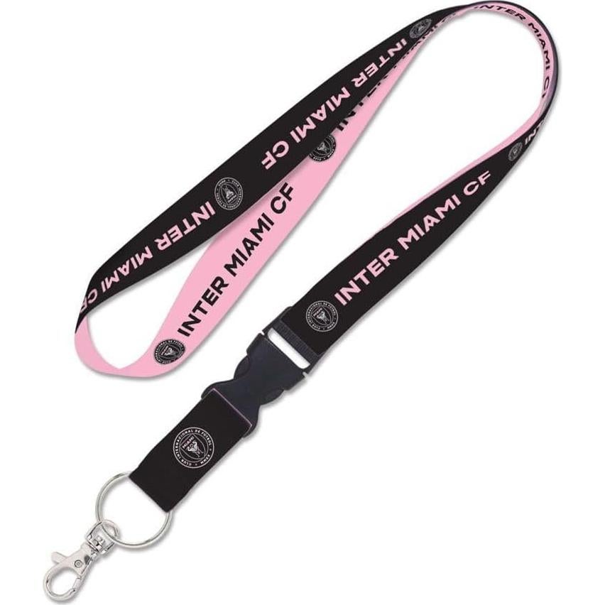 Lanyard WinCraft Inter Miami CF con hebilla desmontable 2.54 cm