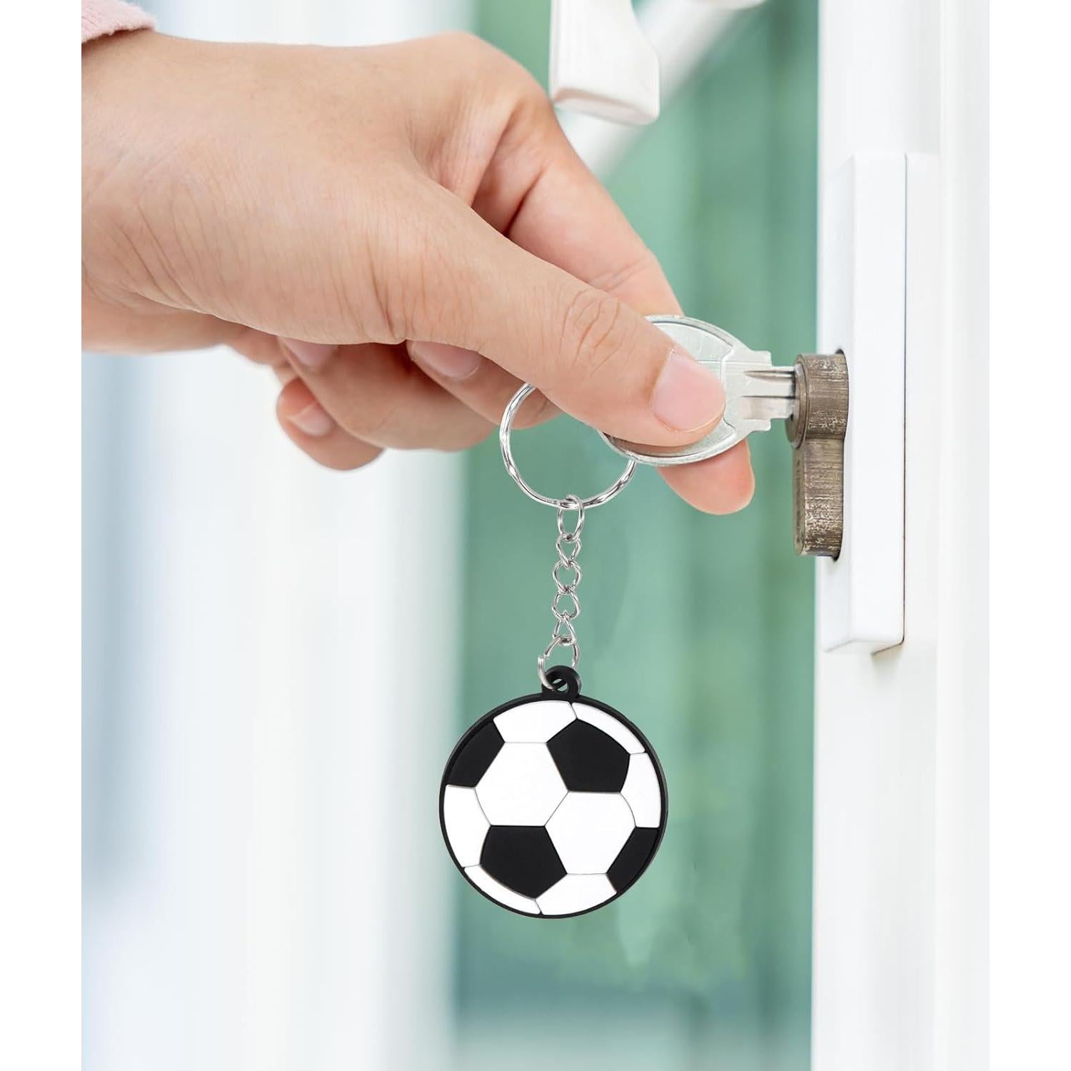 Paquete de 10 llaveros de fútbol Thinp - PVC 4cm