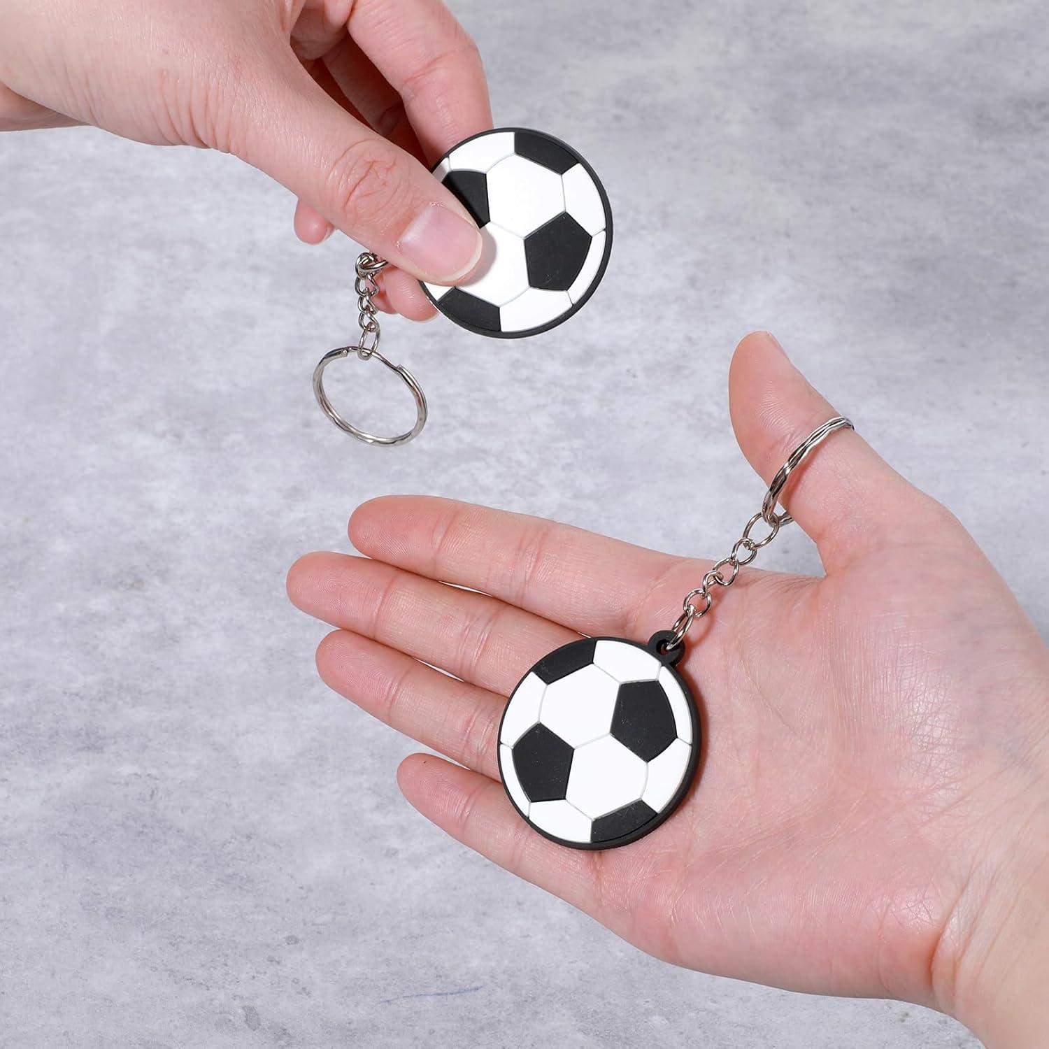 Paquete de 10 llaveros de fútbol Thinp - PVC 4cm