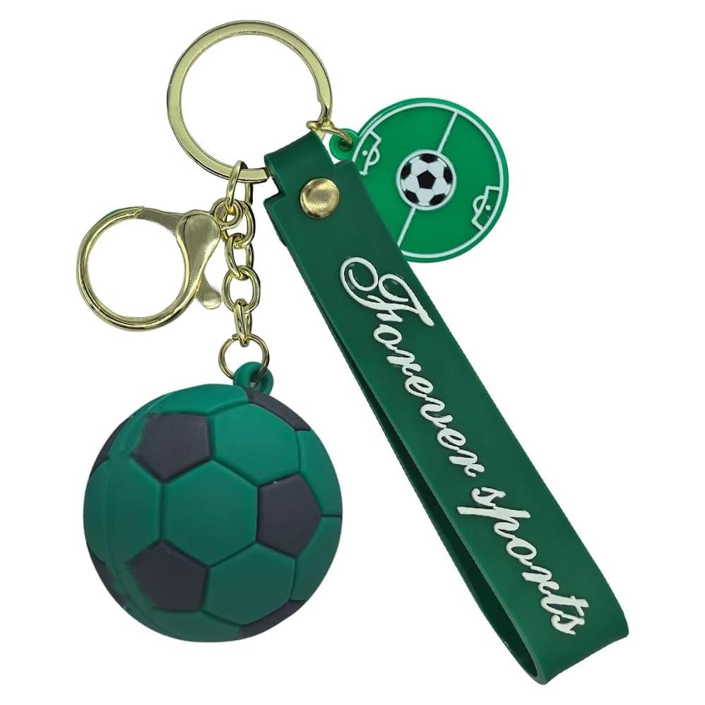 Llavero de Fútbol Balón Verde Unisex para Regalo