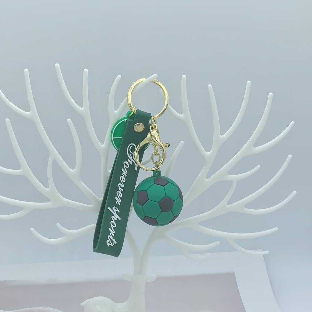 Llavero de Fútbol Balón Verde Unisex para Regalo