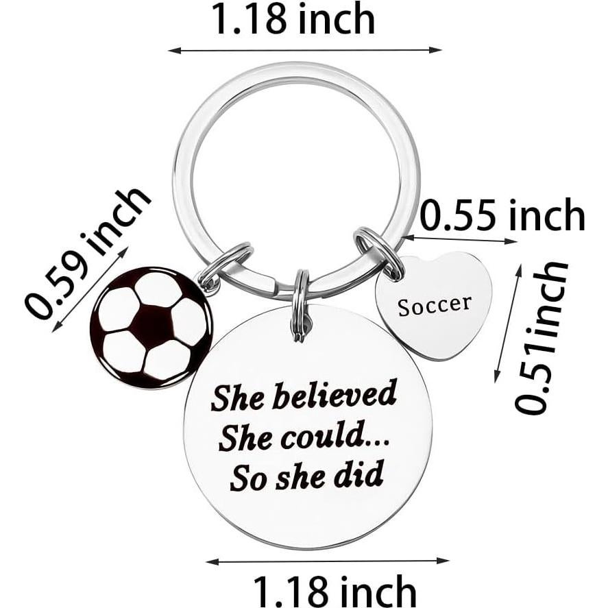 Llave de Fútbol YF de Acero Inoxidable - Regalo Inspirador