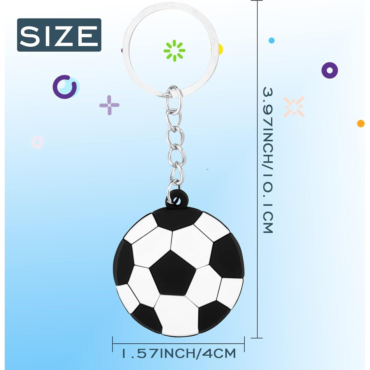 30 Llavero de Fútbol Moncinday para Fiesta de Cumpleaños