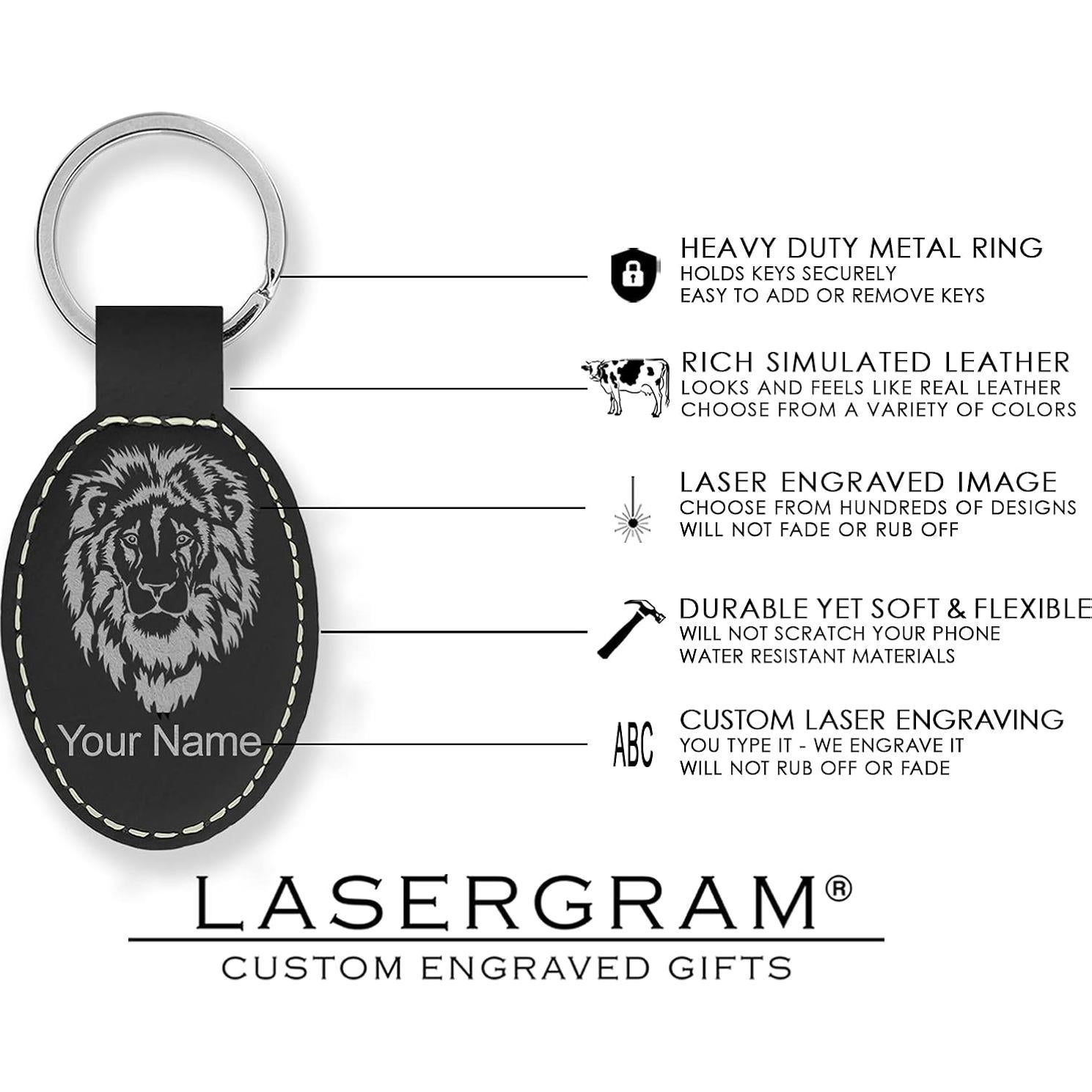 Llave Ovalada LaserGram Balón de Fútbol Personalizado