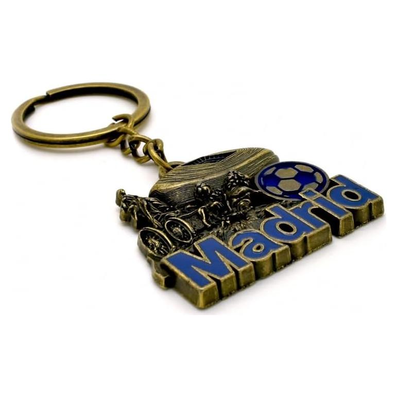 Llavero de Fútbol BDM Madrid Grabado para Fans del Equipo