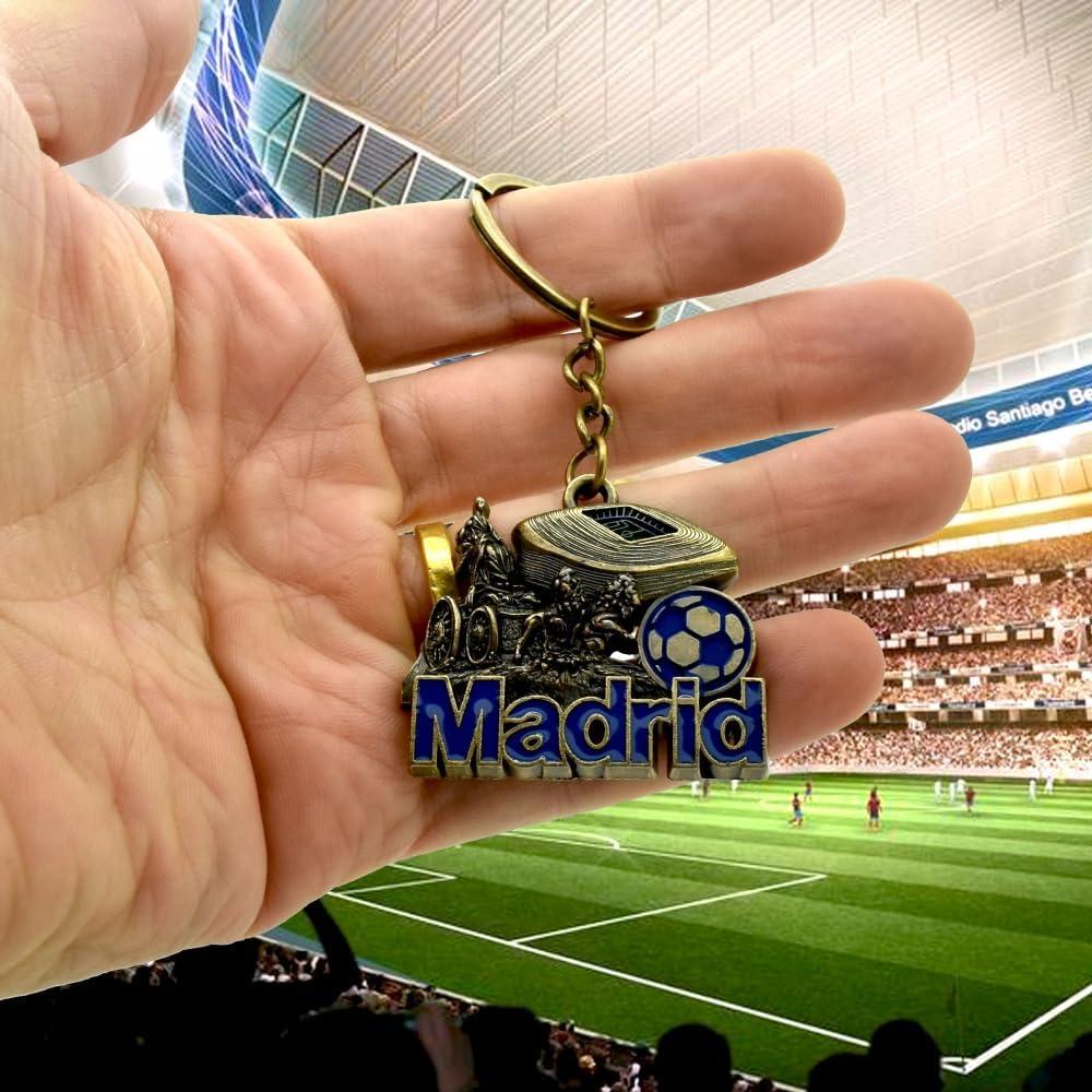 Llavero de Fútbol BDM Madrid Grabado para Fans del Equipo