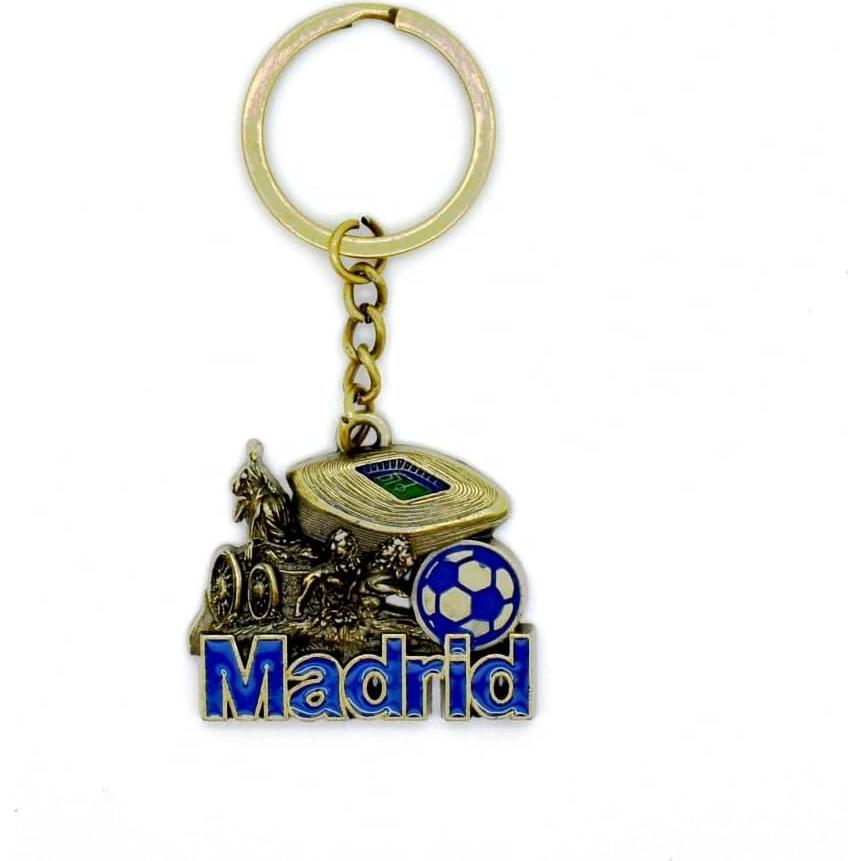Llavero de Fútbol BDM Madrid Grabado para Fans del Equipo