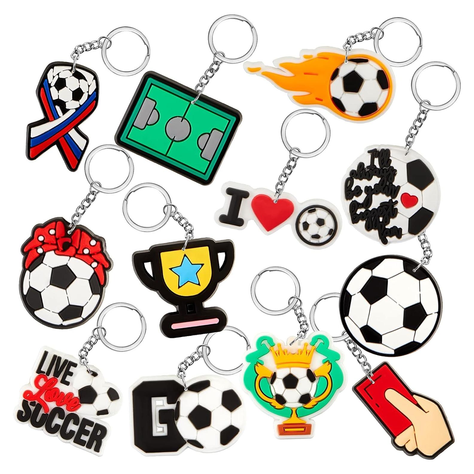 Llavero de Fútbol Batiyeer - 36 Piezas, PVC, Regalos Cumpleaños