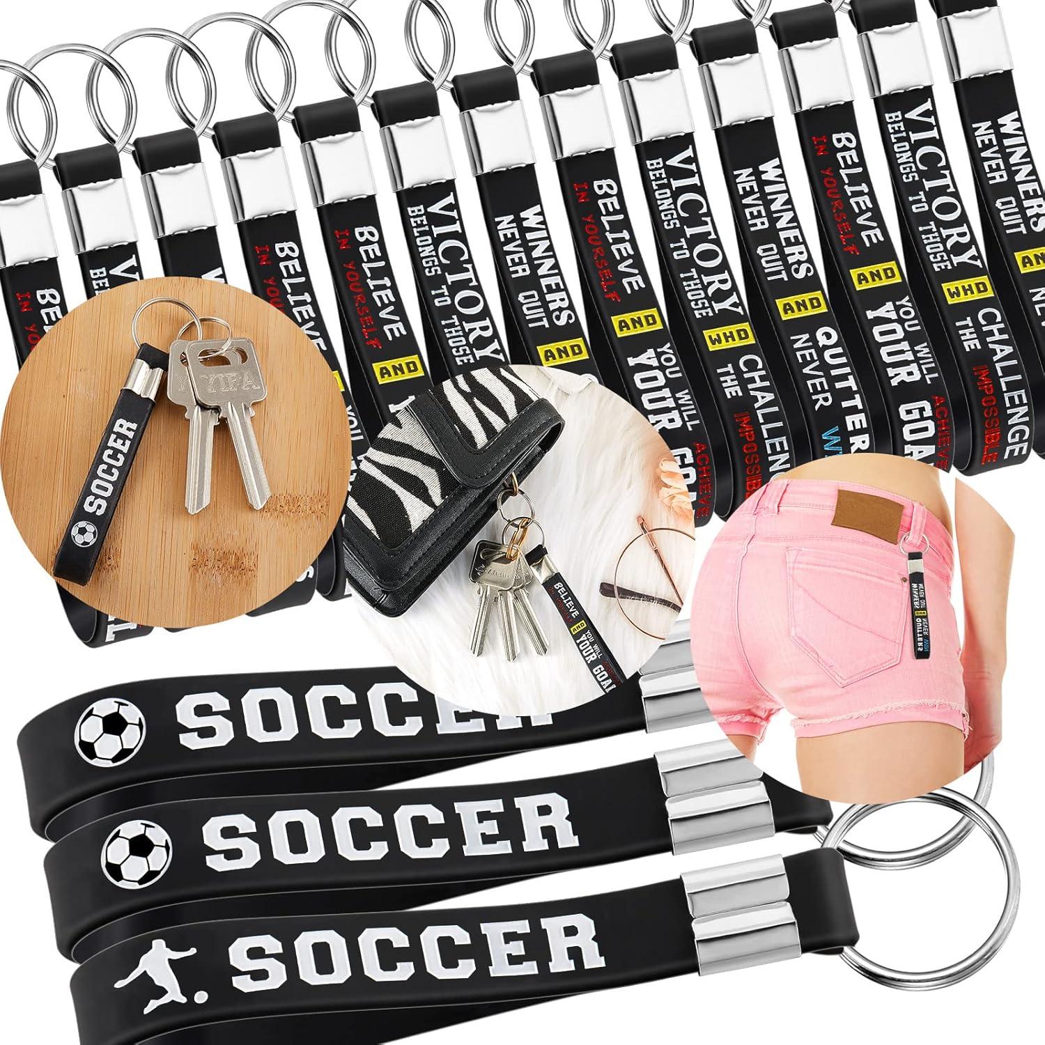 Llavero de Fútbol MTLEE 12 Pcs con Citas Motivacionales