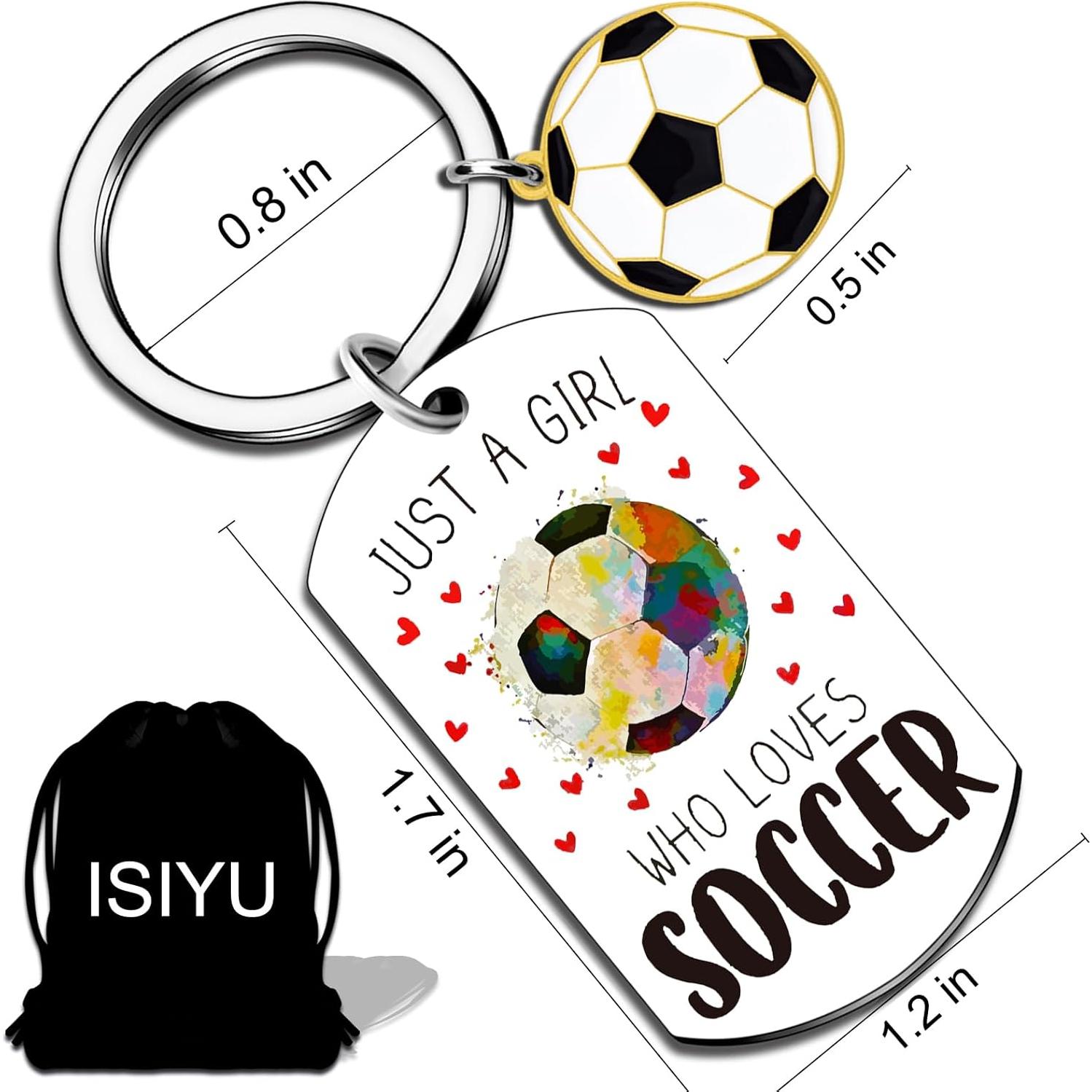 Llavero de Fútbol para Chicas Isiyu - Regalo Inspiracional