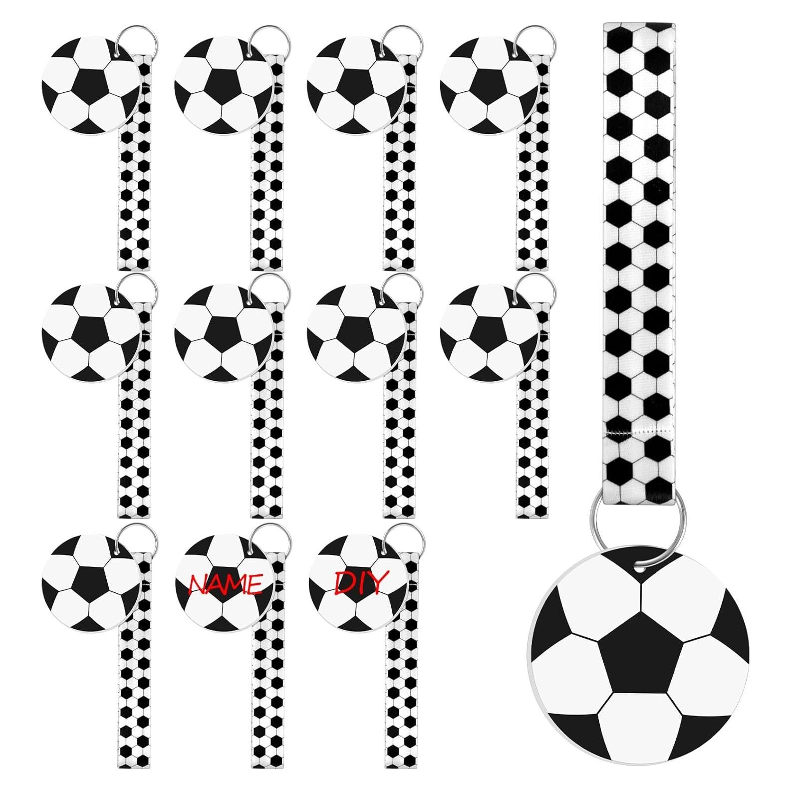 Eyourlife 12 Llavero de Muñequera de Fútbol Personalizado