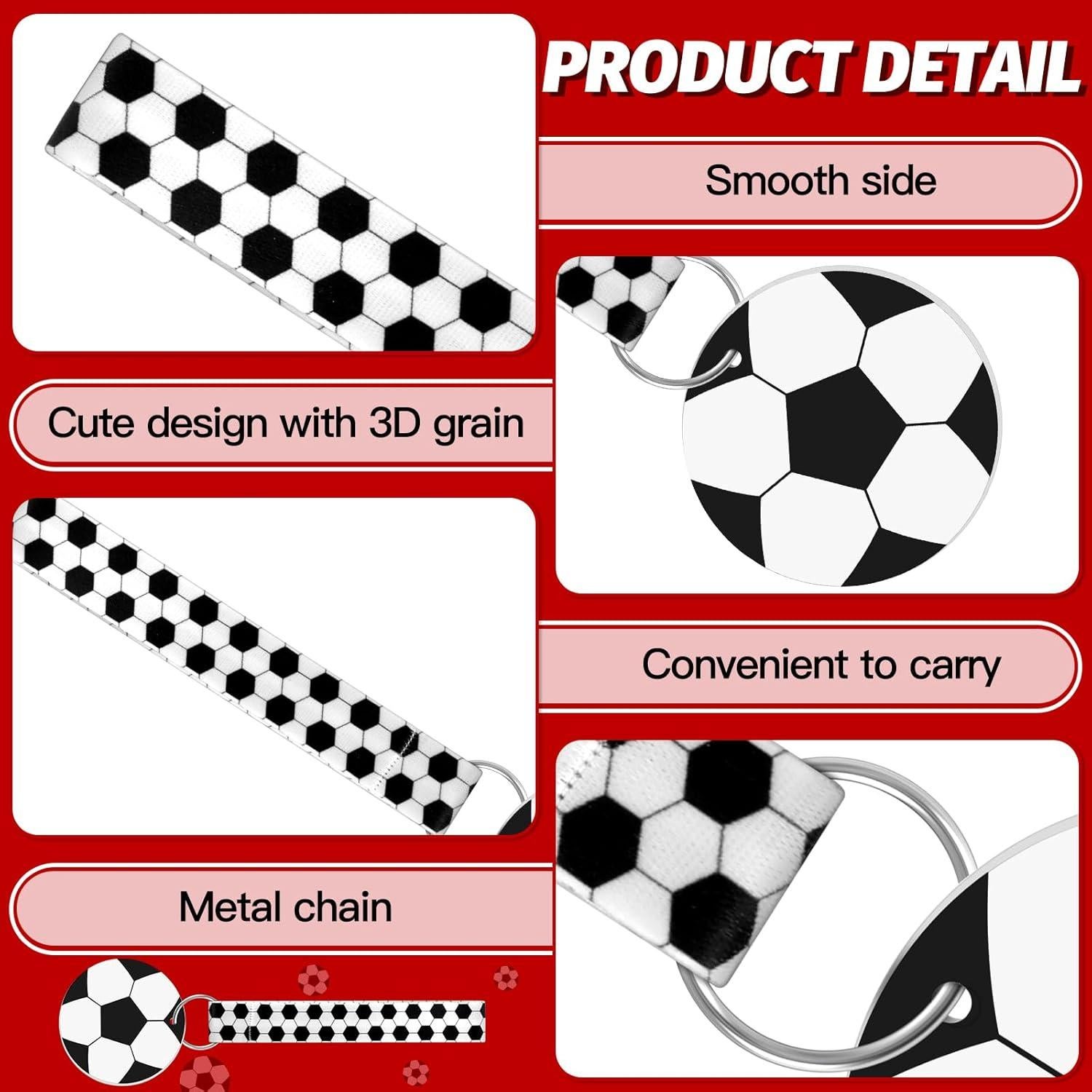 Eyourlife 12 Llavero de Muñequera de Fútbol Personalizado