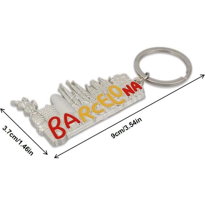 Llavero Souvenir Edificios Barcelona 2 Piezas ZENRUIMING