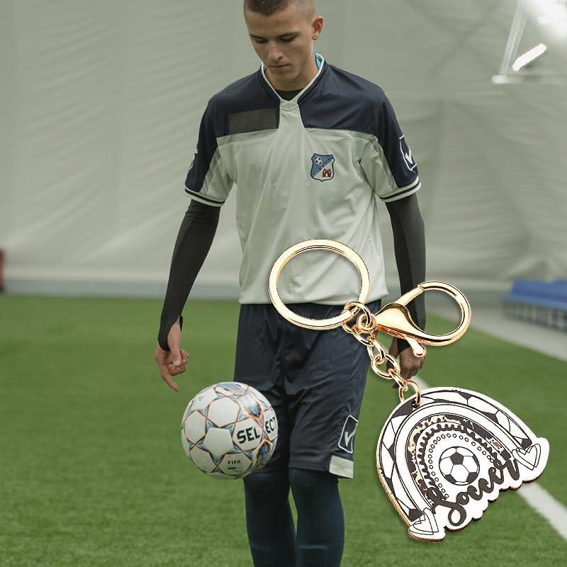 Llavero de Fútbol Mini MXXGMYJ para Mochila 12x5cm
