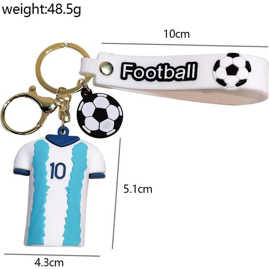 Llavero de Camiseta de Fútbol KCKEYS con Balón Deportivo
