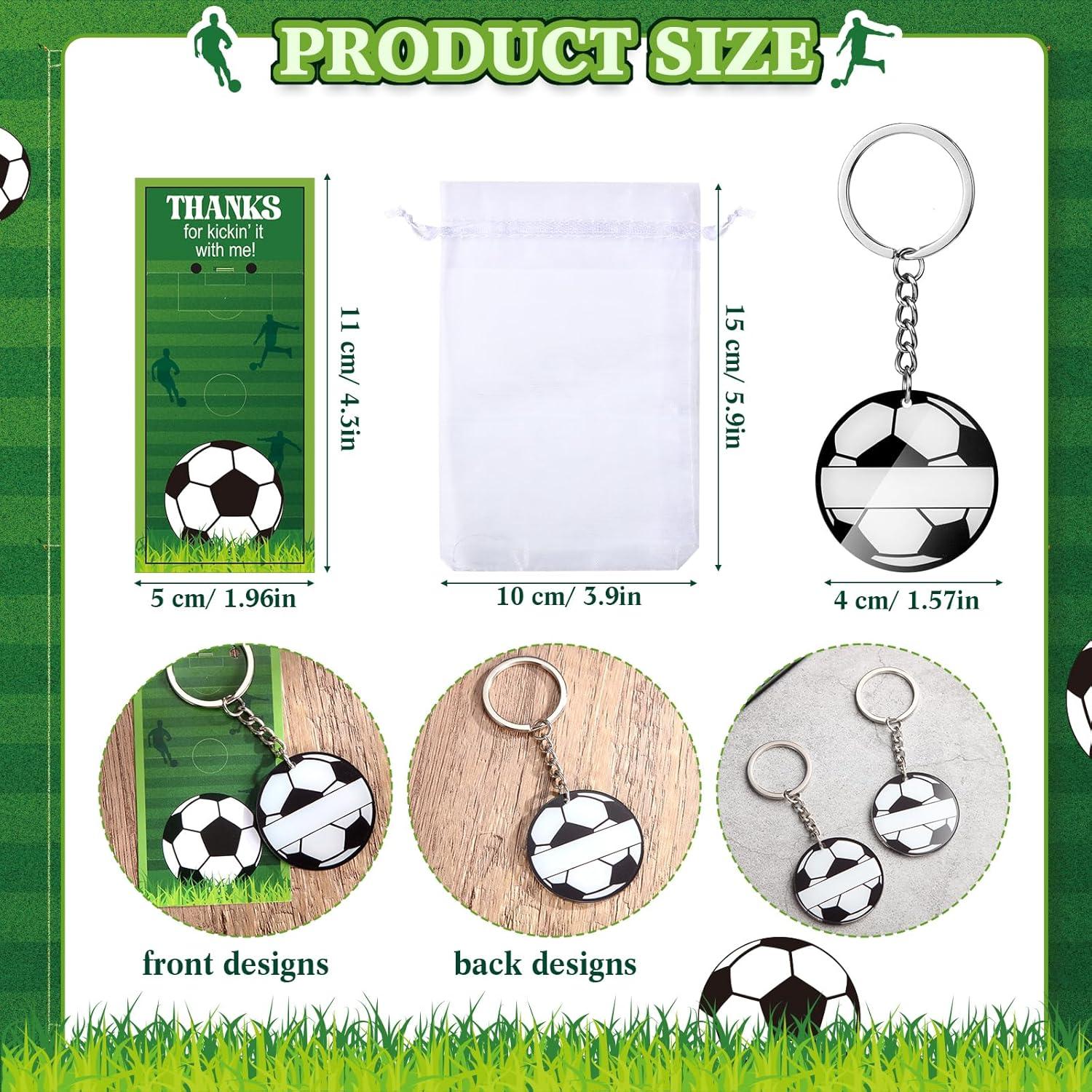30 Llaveros Acrílicos DIY Fútbol Huquary con Nombre y Regalo