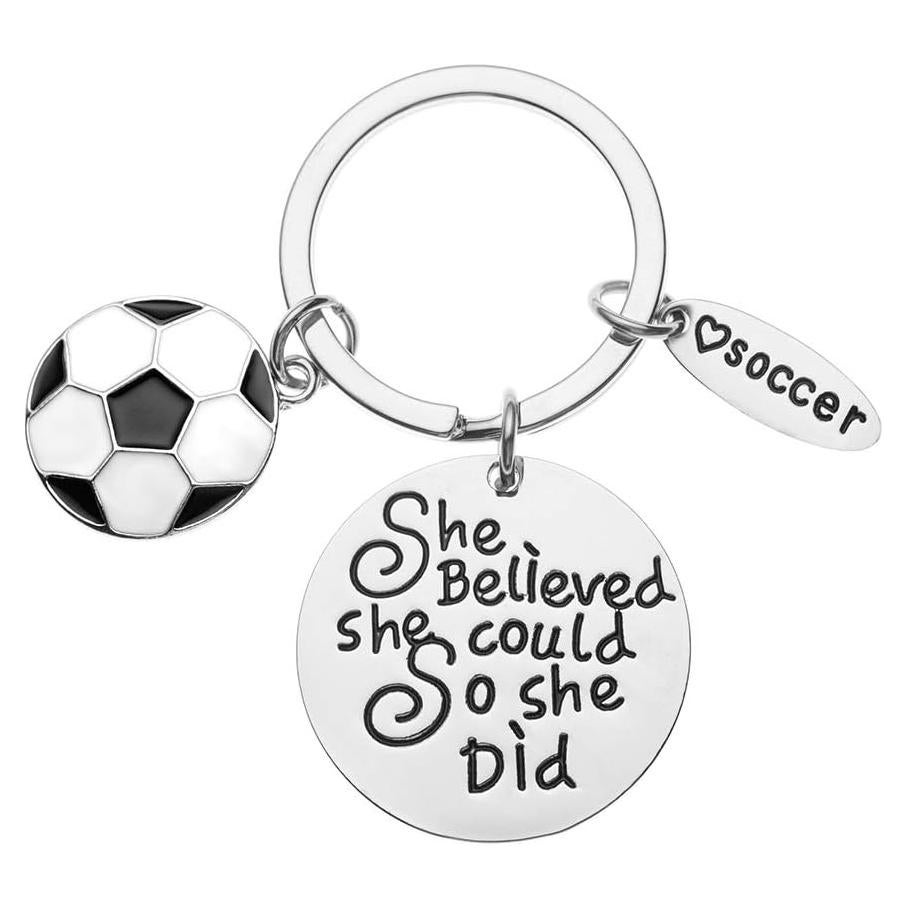 Llavero Motivacional de Fútbol Sportybella - Regalo Inspirador