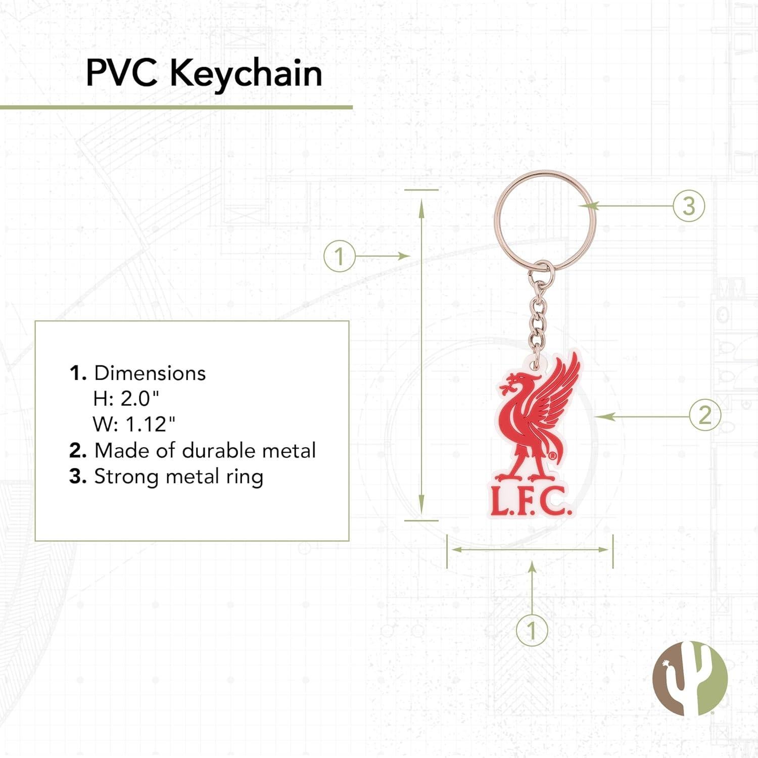 Llavero Liverpool FC Cactus del Desierto - Acrílico 16.1cm