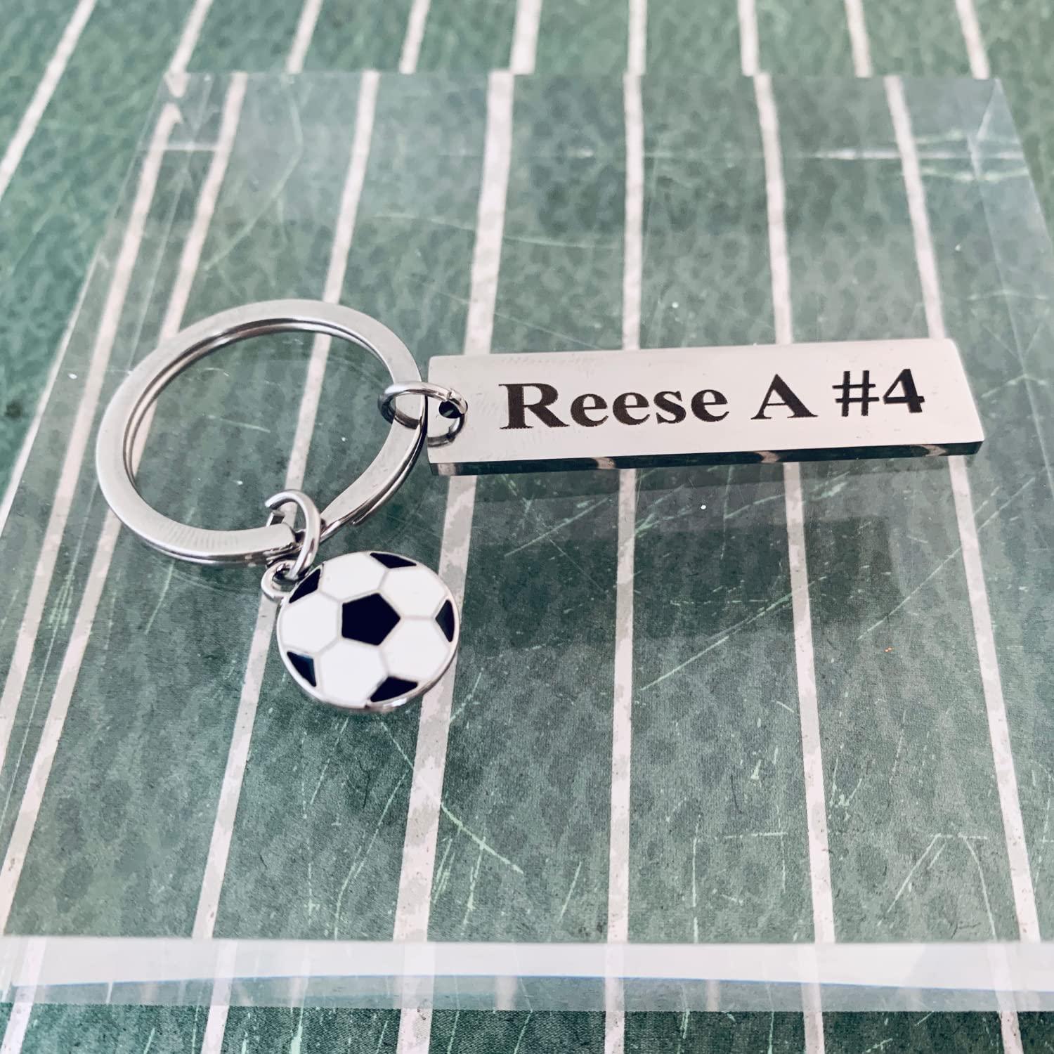 Llavero de Fútbol Personalizado Acero Inoxidable Unisex