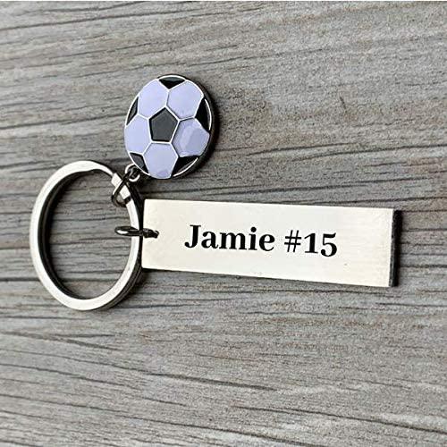 Llavero de Fútbol Personalizado Acero Inoxidable Unisex