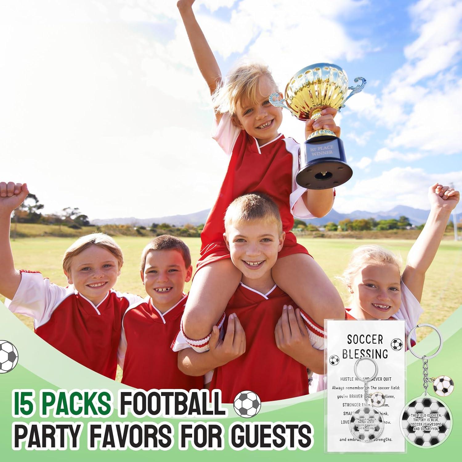 Set de Regalos de Fútbol Sureio - 15 Llavero Acrílico y Tarjetas