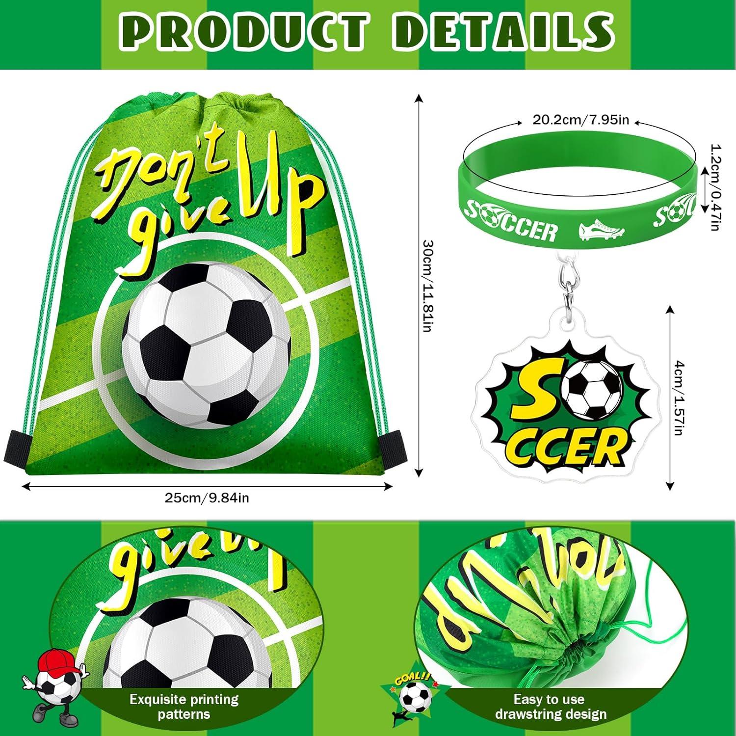 Conjunto de Fiesta de Fútbol 48 Pcs Talltalk - Mochilas, Pulseras y Llaveros