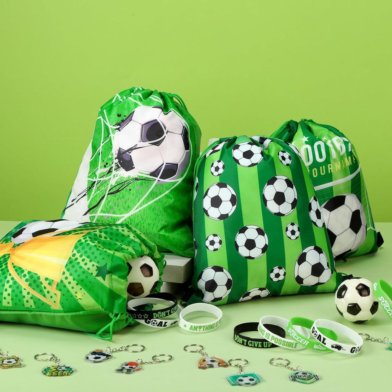 Conjunto de Fiesta de Fútbol 48 Pcs Talltalk - Mochilas, Pulseras y Llaveros