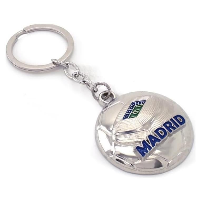 Llavero de Fútbol BDM Madrid Grabado para Fans del Real Madrid