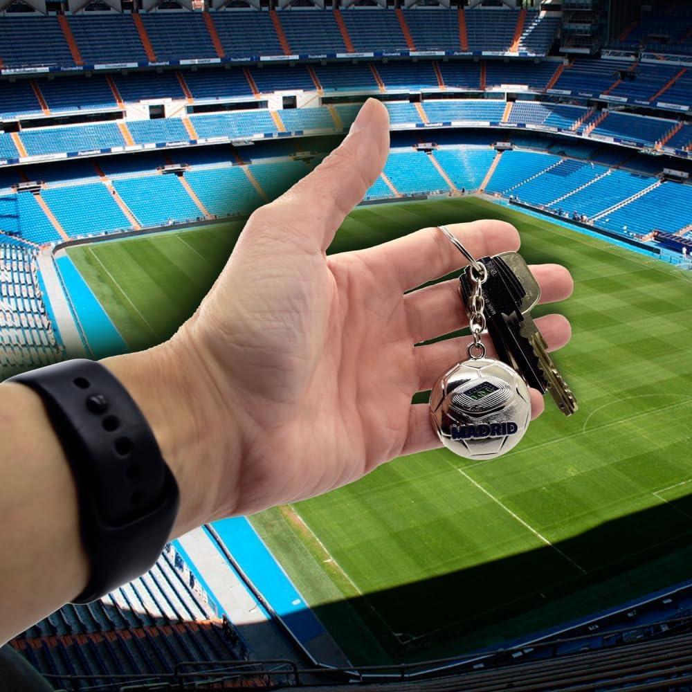 Llavero de Fútbol BDM Madrid Grabado para Fans del Real Madrid