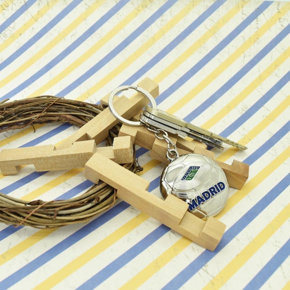 Llavero de Fútbol BDM Madrid Grabado para Fans del Real Madrid