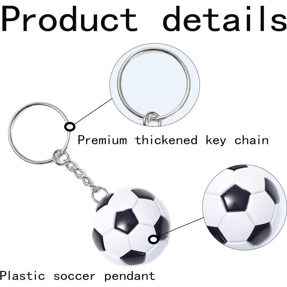 Llavero de Pelotas de Fútbol Vyooxcy - 10 Piezas, Souvenirs Deportivos