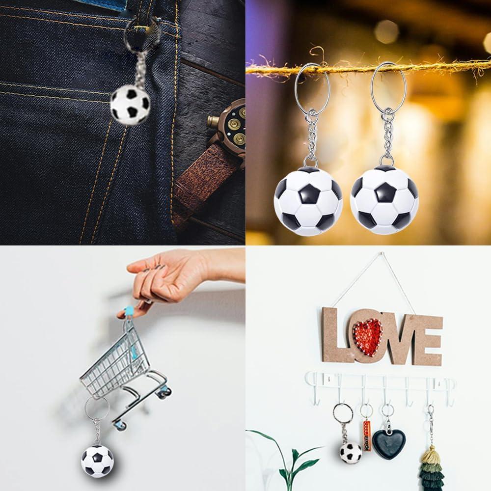 Llavero de Pelotas de Fútbol Vyooxcy - 10 Piezas, Souvenirs Deportivos