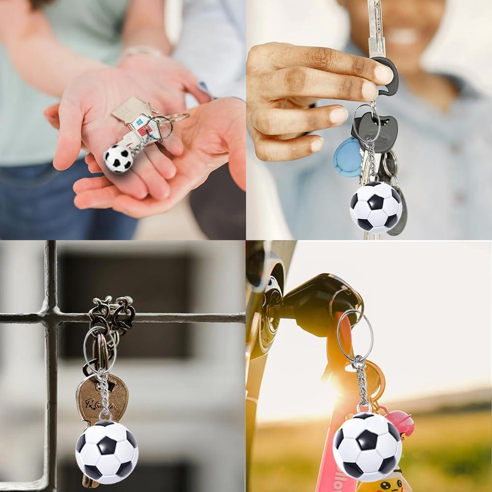 Llavero de Pelotas de Fútbol Vyooxcy - 10 Piezas, Souvenirs Deportivos