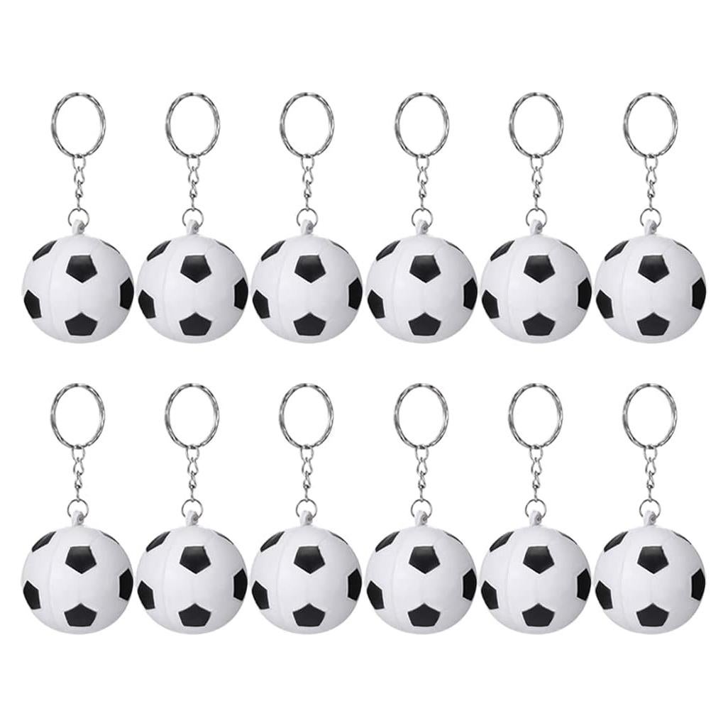 Llavero de Pelota de Fútbol UUYYEO - 12 Pcs Antiestrés 4cm